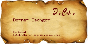 Dorner Csongor névjegykártya